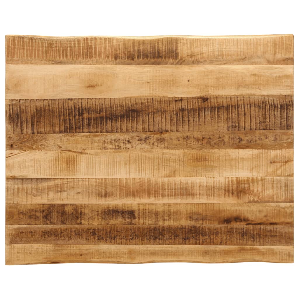 bordplade 110x80x3,8 cm naturlig kant massivt ru mangotræ