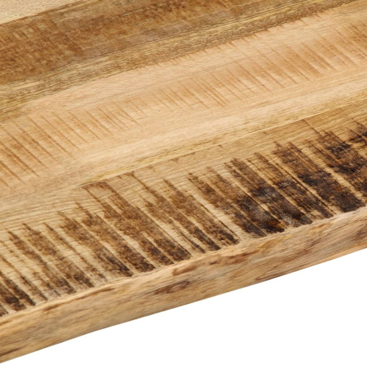 bordplade 110x80x3,8 cm naturlig kant massivt ru mangotræ