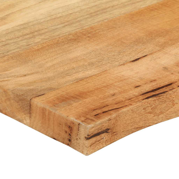 bordplade 40x40x2,5 cm naturlig kant massivt mangotræ