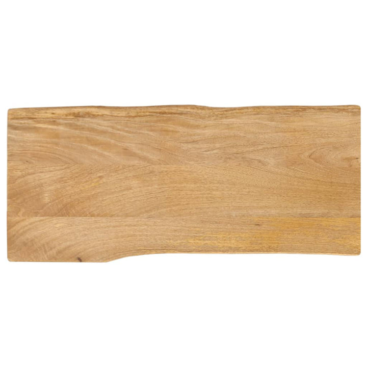 bordplade 90x40x2,5 cm naturlig kant massivt mangotræ