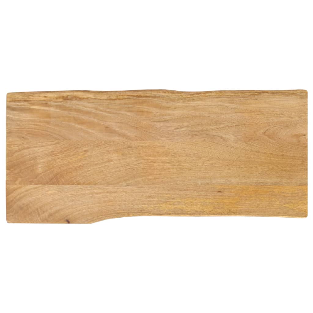 bordplade 100x40x2,5 cm naturlig kant massivt mangotræ
