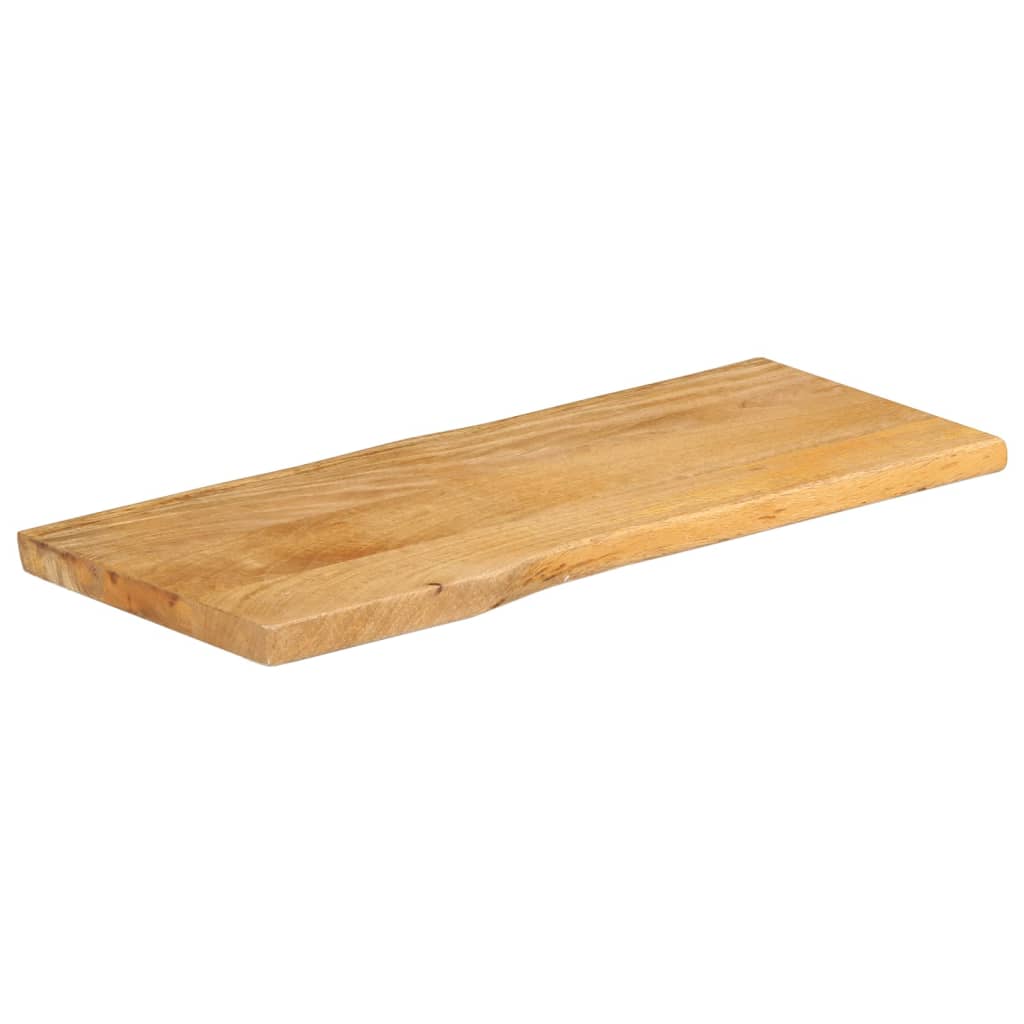 bordplade 100x40x2,5 cm naturlig kant massivt mangotræ