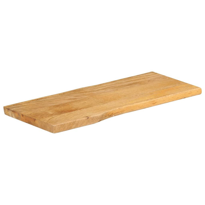 bordplade 100x40x2,5 cm naturlig kant massivt mangotræ