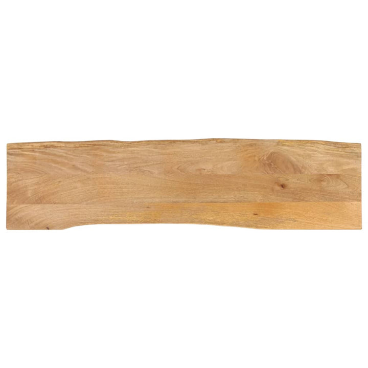 bordplade 160x40x2,5 cm naturlig kant massivt mangotræ