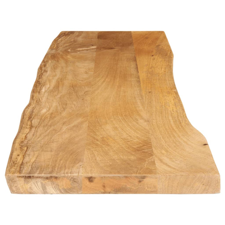 bordplade 160x40x2,5 cm naturlig kant massivt mangotræ