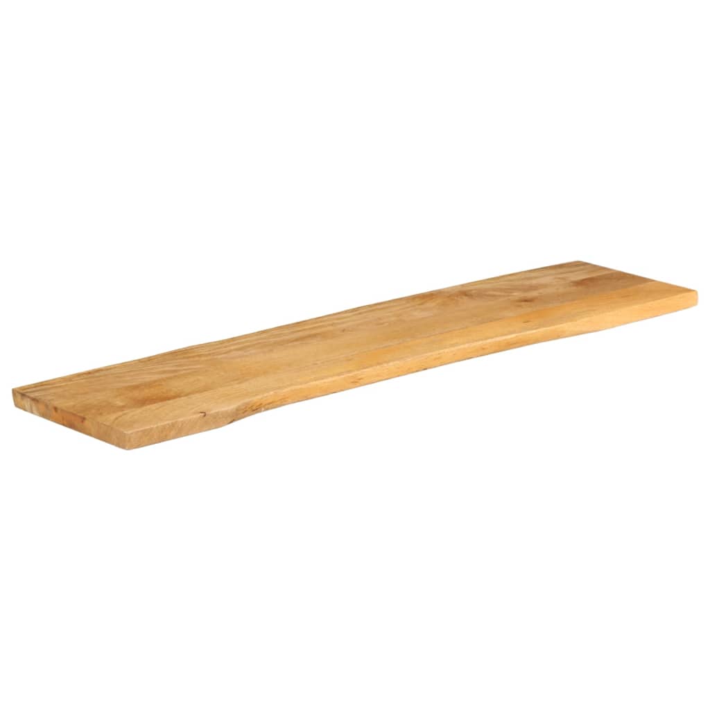 bordplade 180x40x2,5 cm naturlig kant massivt mangotræ