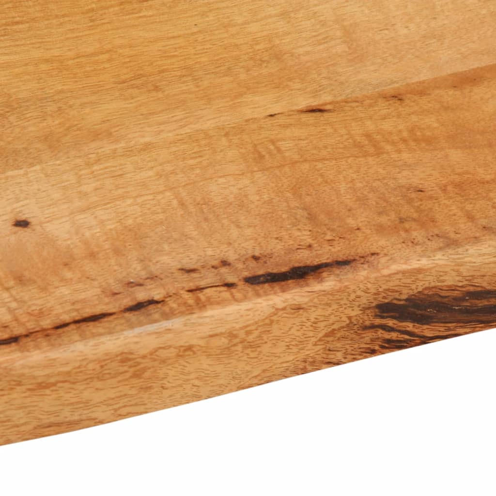 bordplade 90x60x2,5 cm naturlig kant massivt mangotræ