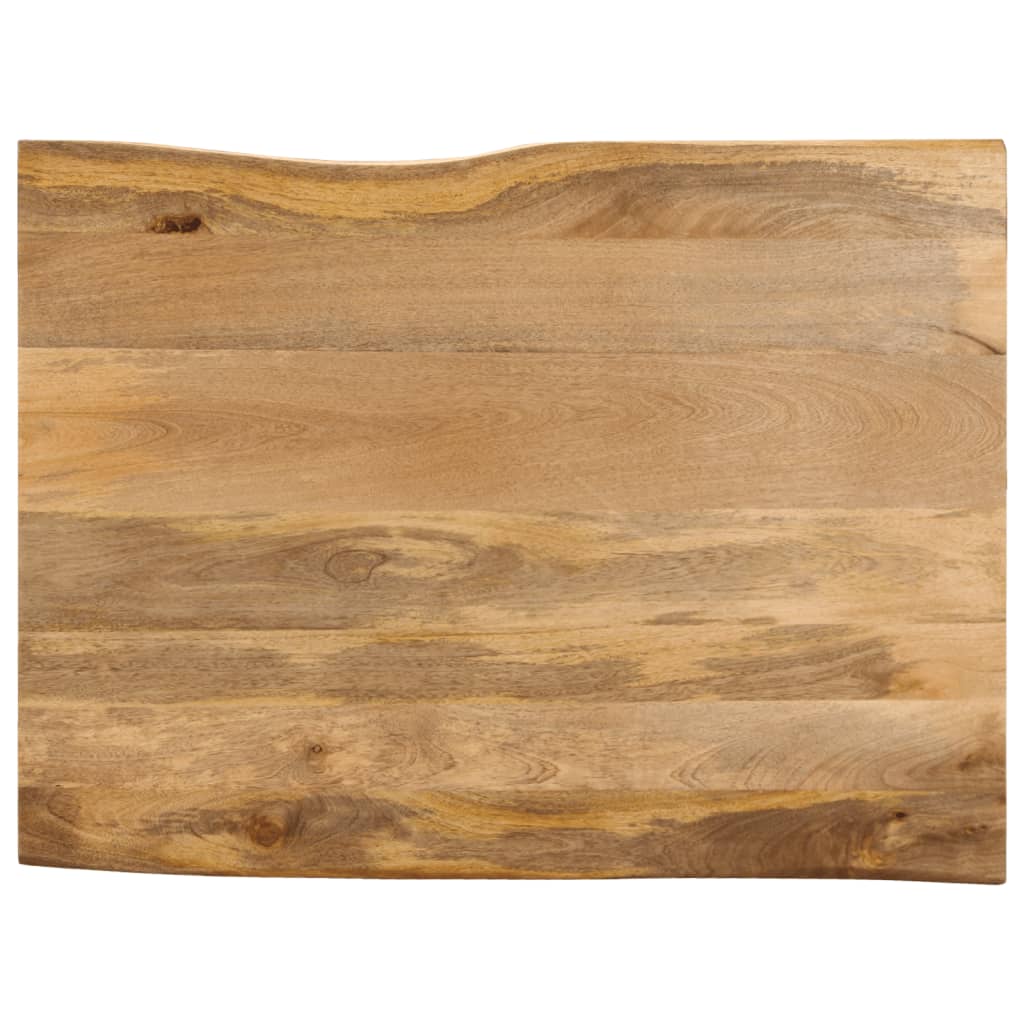 bordplade 110x80x2,5 cm naturlig kant massivt mangotræ