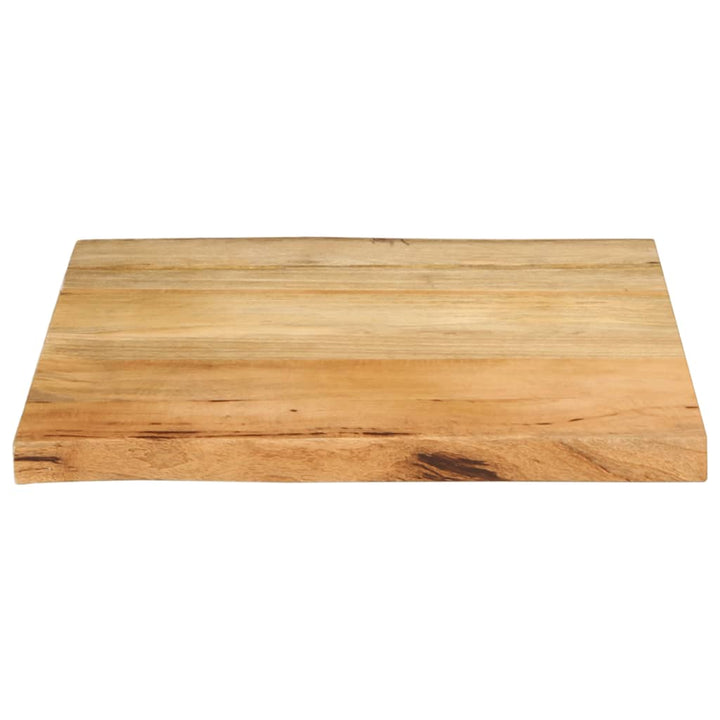 bordplade 40x40x3,8 cm naturlig kant massivt mangotræ