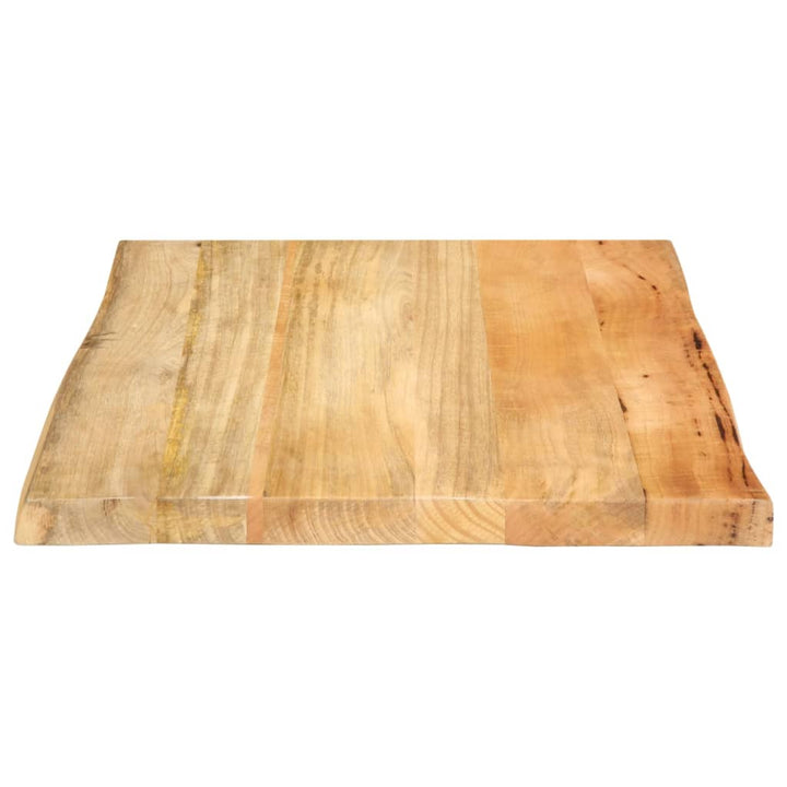 bordplade 40x40x3,8 cm naturlig kant massivt mangotræ