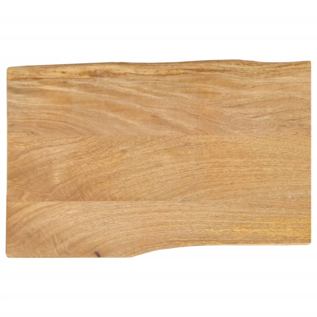 bordplade 50x40x3,8 cm naturlig kant massivt mangotræ