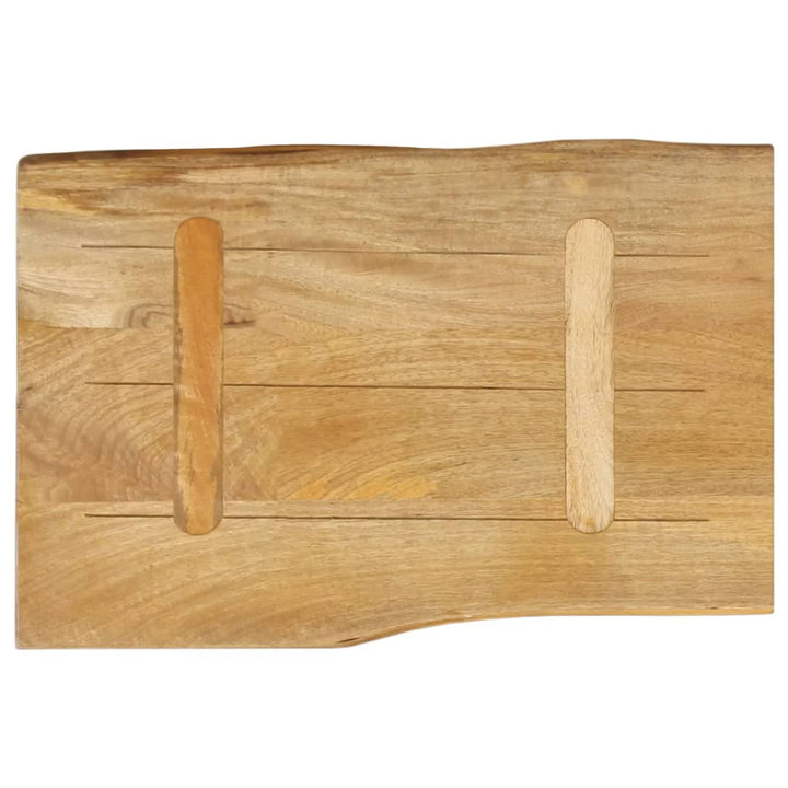 bordplade 60x40x3,8 cm naturlig kant massivt mangotræ