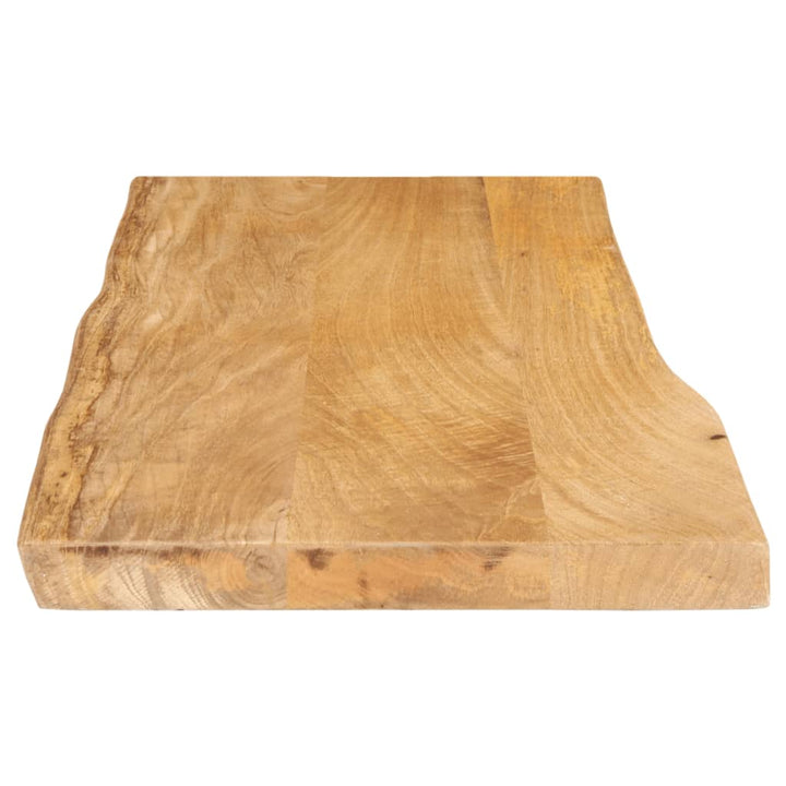 bordplade 100x40x3,8 cm naturlig kant massivt mangotræ