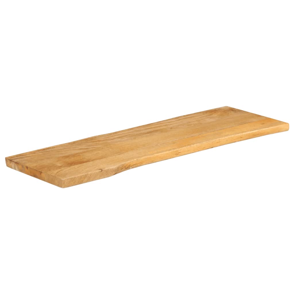 bordplade 140x40x3,8 cm naturlig kant massivt mangotræ