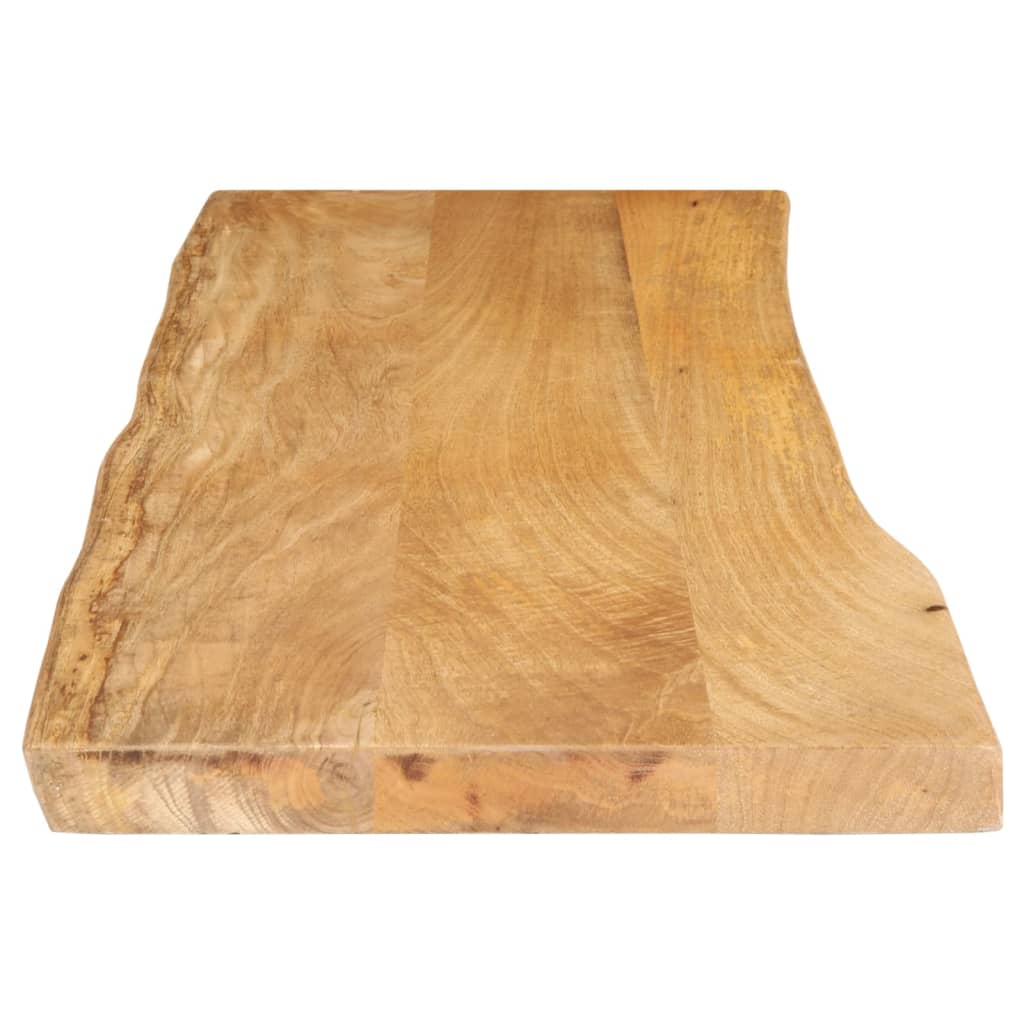 bordplade 140x40x3,8 cm naturlig kant massivt mangotræ