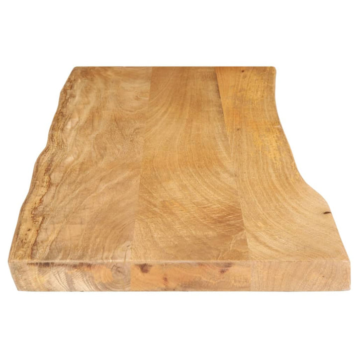 bordplade 140x40x3,8 cm naturlig kant massivt mangotræ