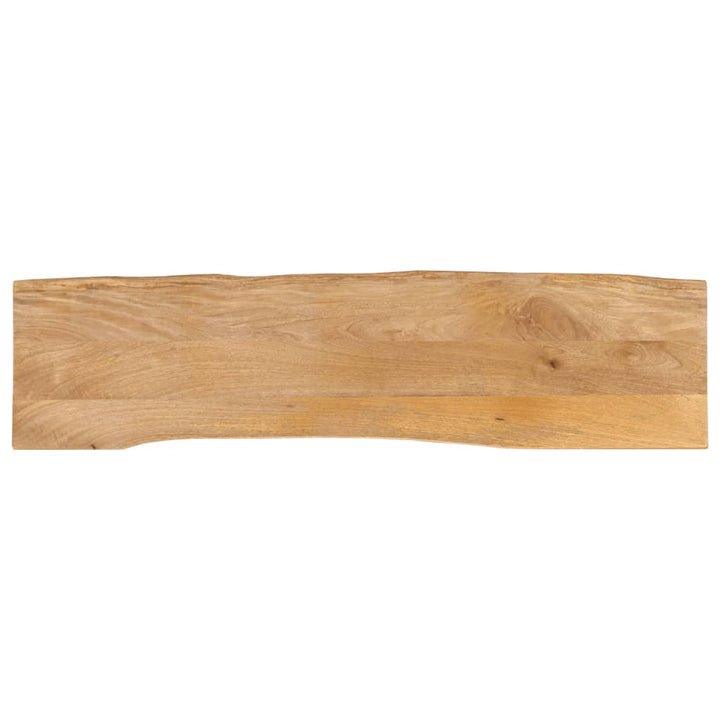 bordplade 180x40x3,8 cm naturlig kant massivt mangotræ