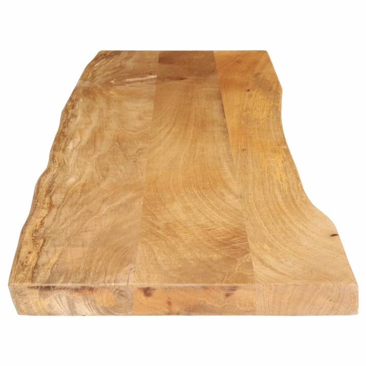 bordplade 180x40x3,8 cm naturlig kant massivt mangotræ