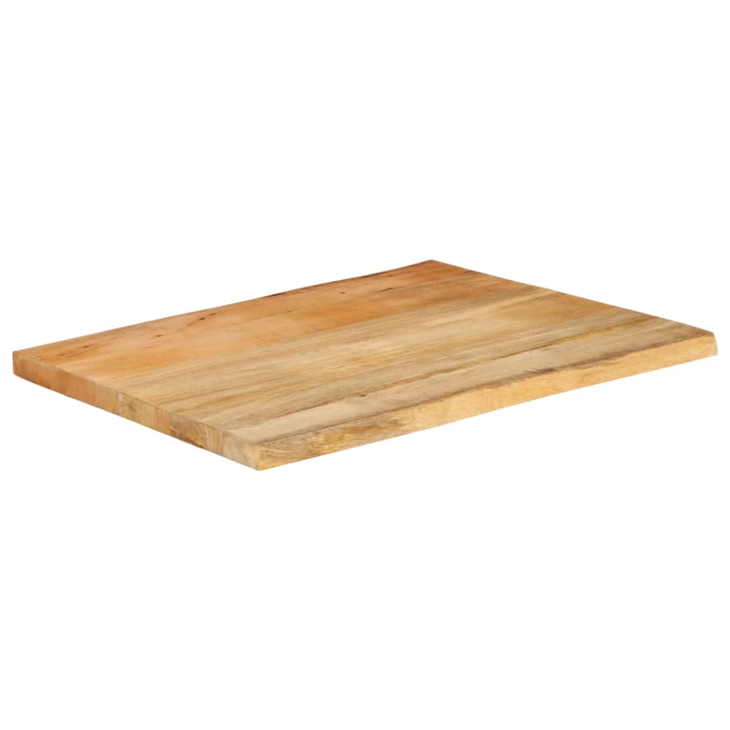 bordplade 90x60x3,8 cm naturlig kant massivt mangotræ