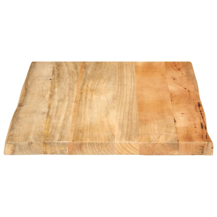 bordplade 90x60x3,8 cm naturlig kant massivt mangotræ