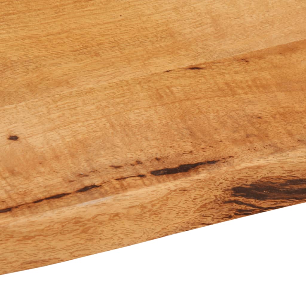 bordplade 90x60x3,8 cm naturlig kant massivt mangotræ