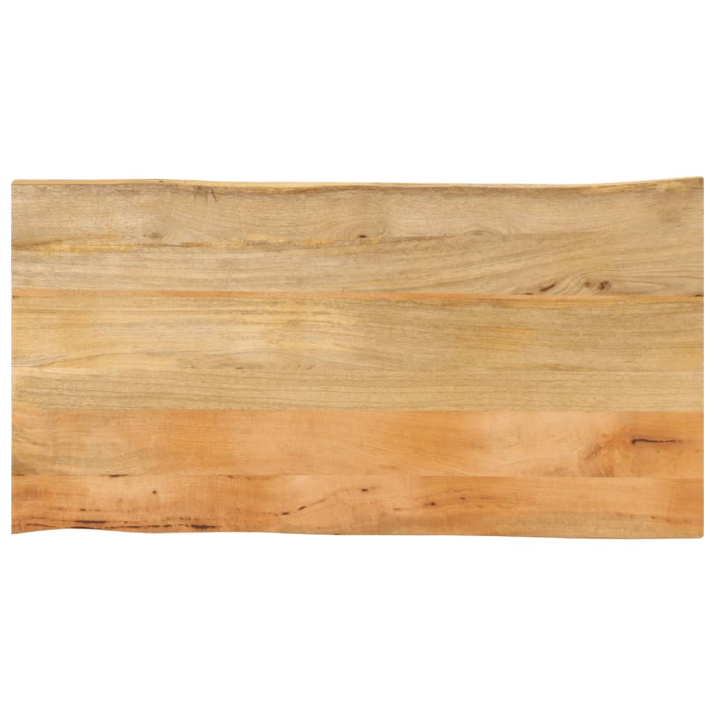bordplade 110x60x3,8 cm naturlig kant massivt mangotræ
