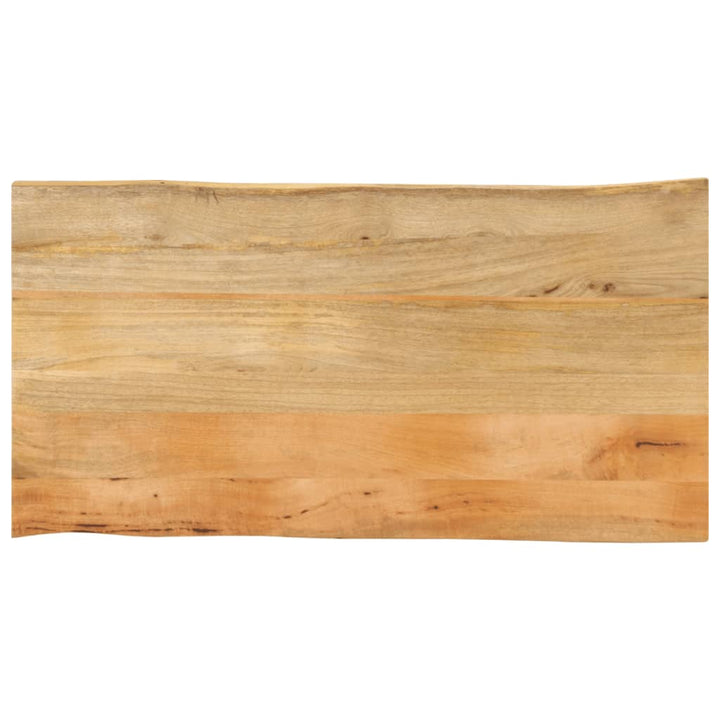 bordplade 110x60x3,8 cm naturlig kant massivt mangotræ