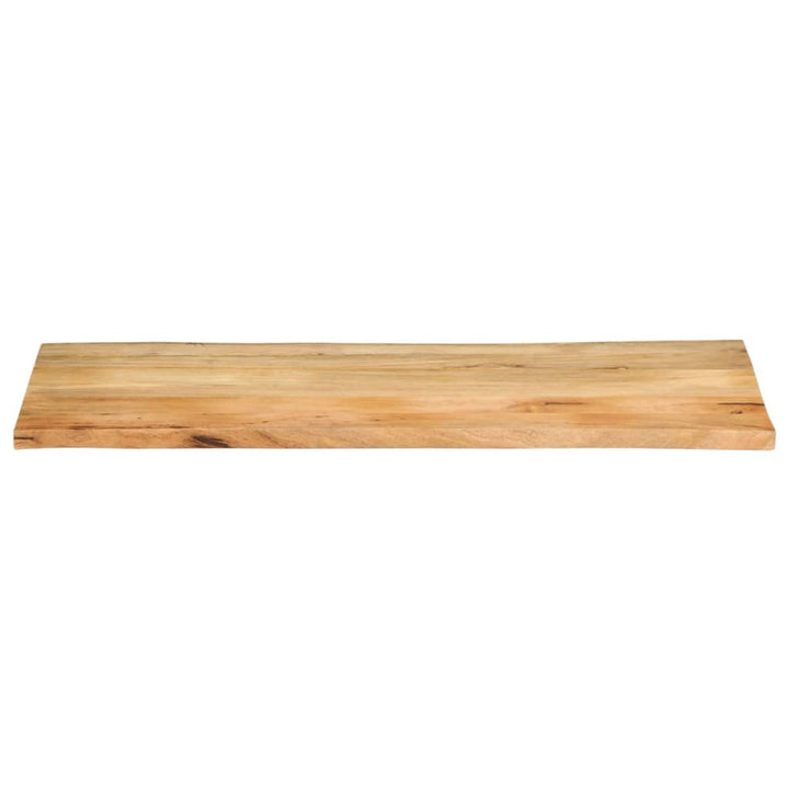 bordplade 140x60x3,8 cm naturlig kant massivt mangotræ