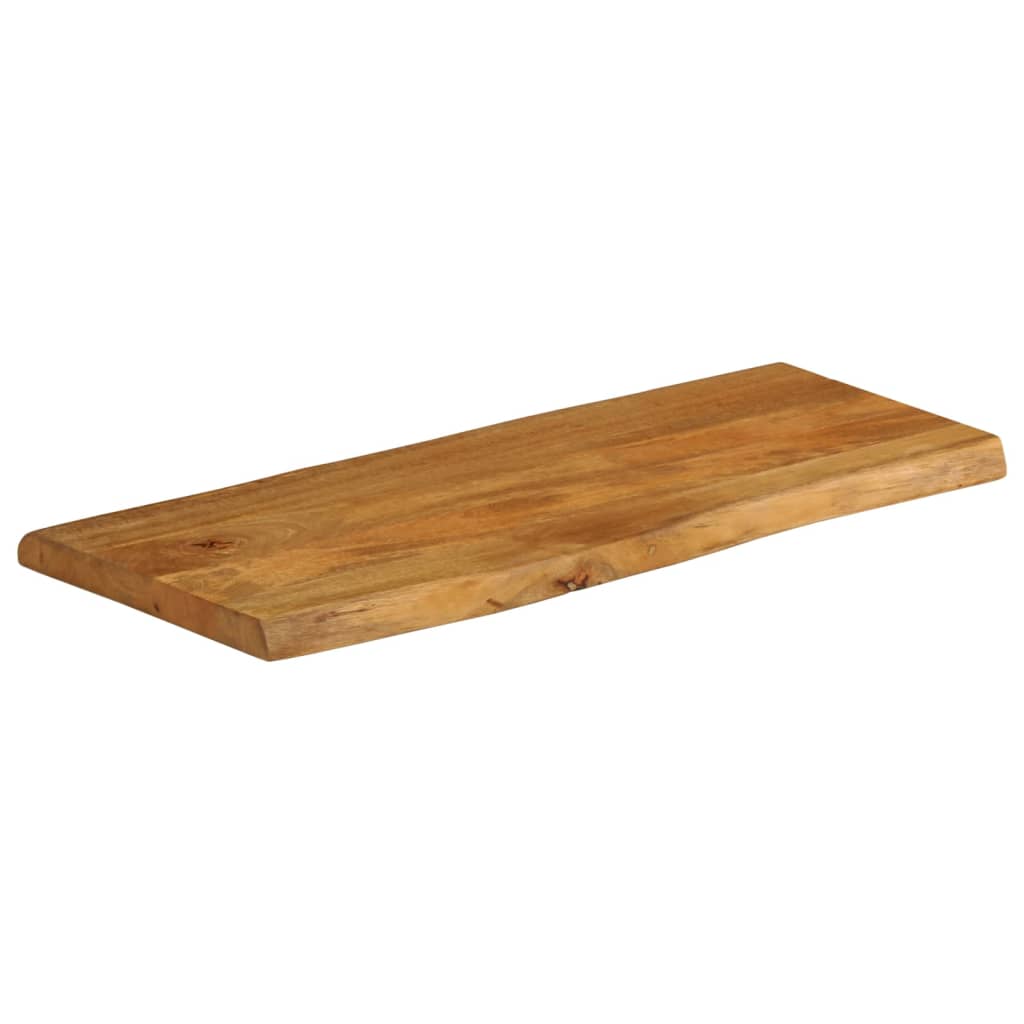 bordplade 80x40x2,5 cm naturlig kant massivt mangotræ