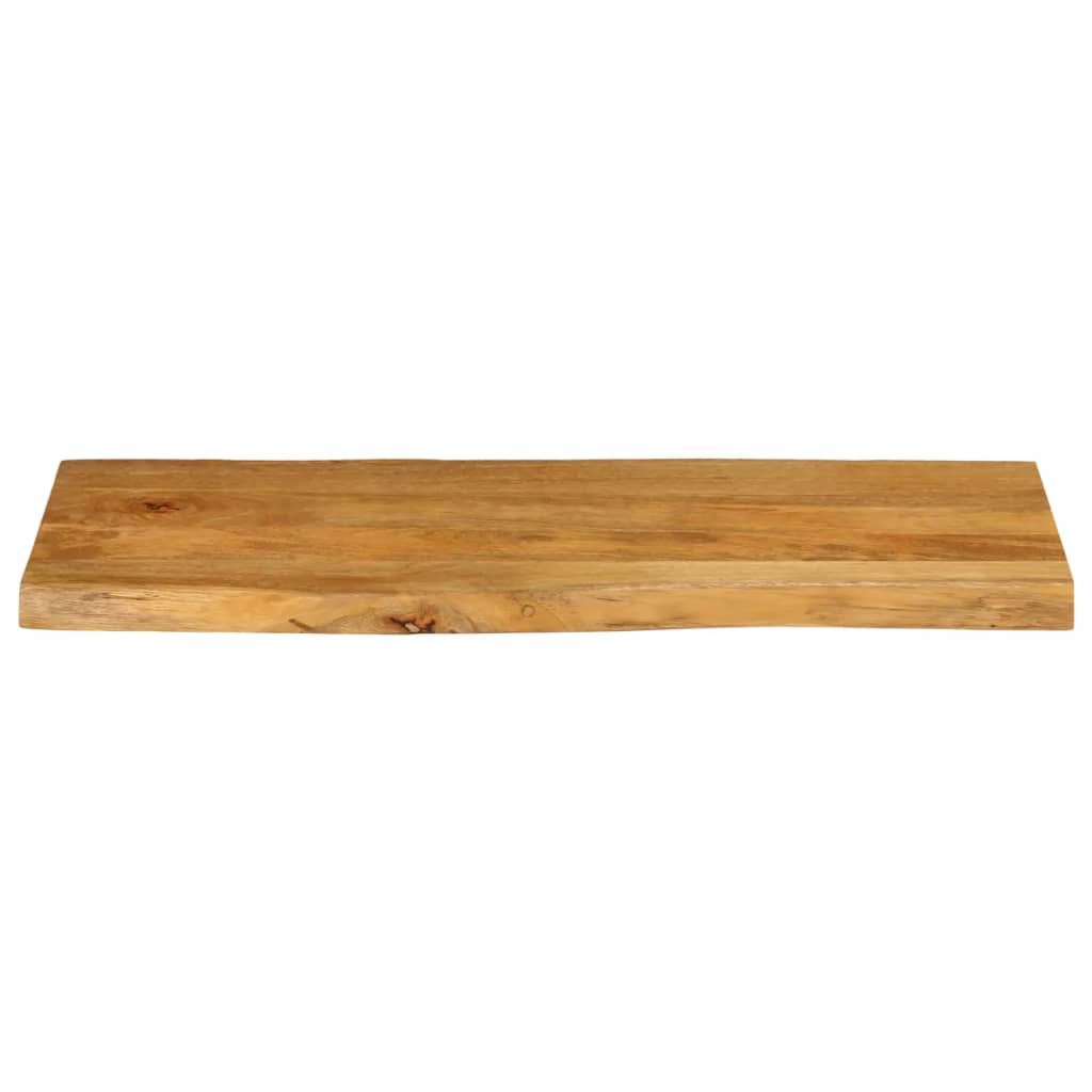 bordplade 80x40x2,5 cm naturlig kant massivt mangotræ