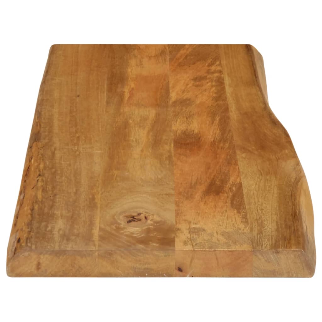 bordplade 80x40x2,5 cm naturlig kant massivt mangotræ