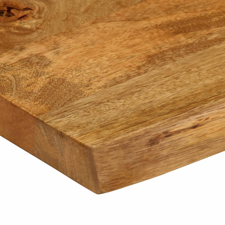 bordplade 80x40x2,5 cm naturlig kant massivt mangotræ