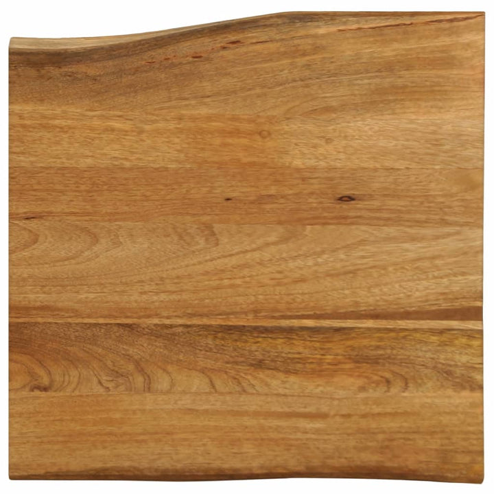 bordplade 60x60x2,5 cm naturlig kant massivt mangotræ