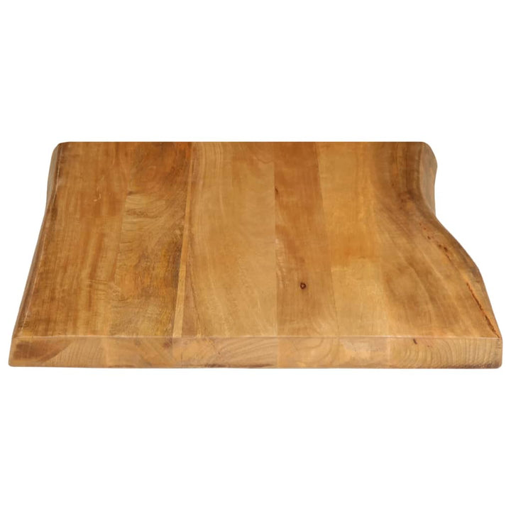 bordplade 80x60x2,5 cm naturlig kant massivt mangotræ