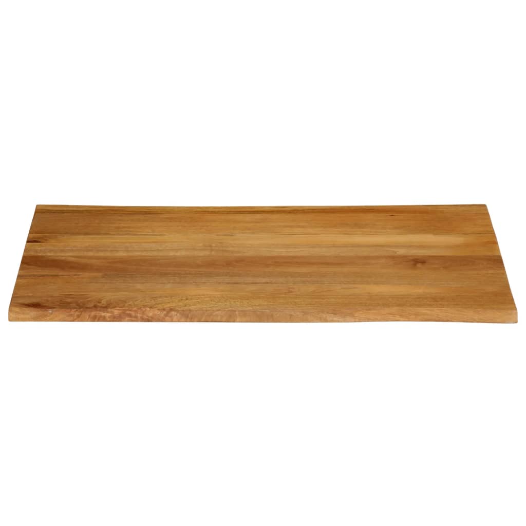 bordplade 90x80x2,5 cm naturlig kant massivt mangotræ