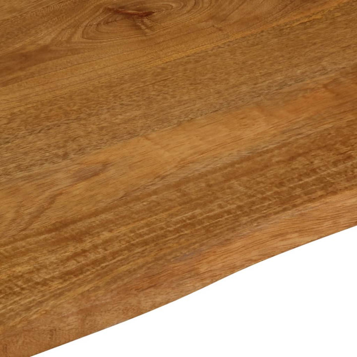 bordplade 90x80x2,5 cm naturlig kant massivt mangotræ