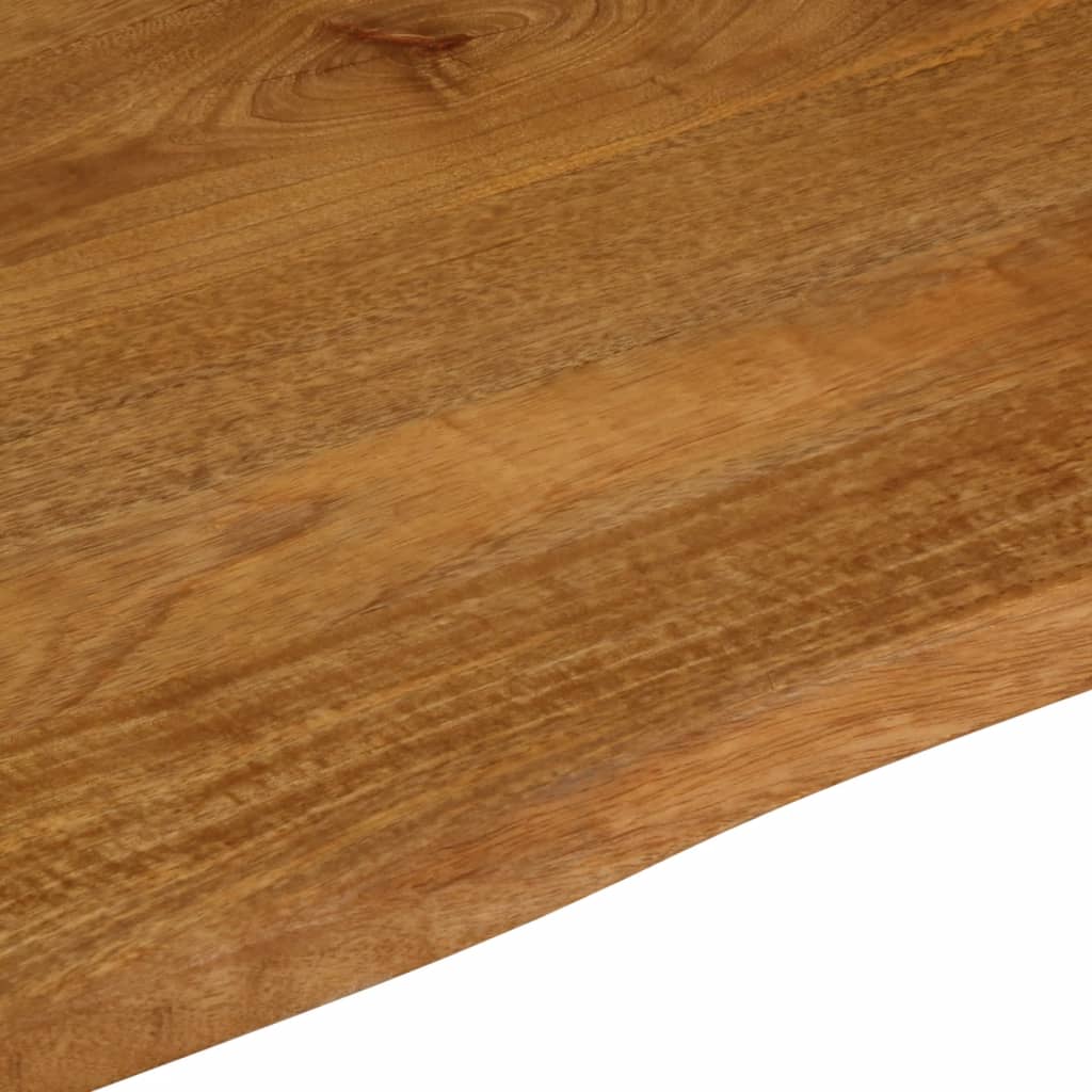 bordplade 100x80x2,5 cm naturlig kant massivt mangotræ