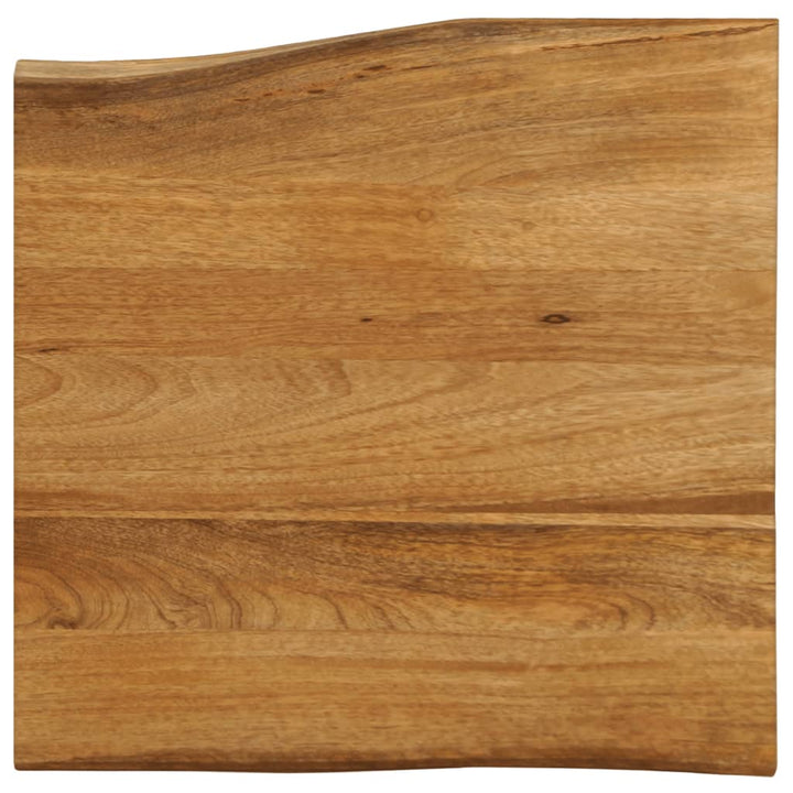 bordplade 40x40x3,8 cm naturlig kant massivt mangotræ
