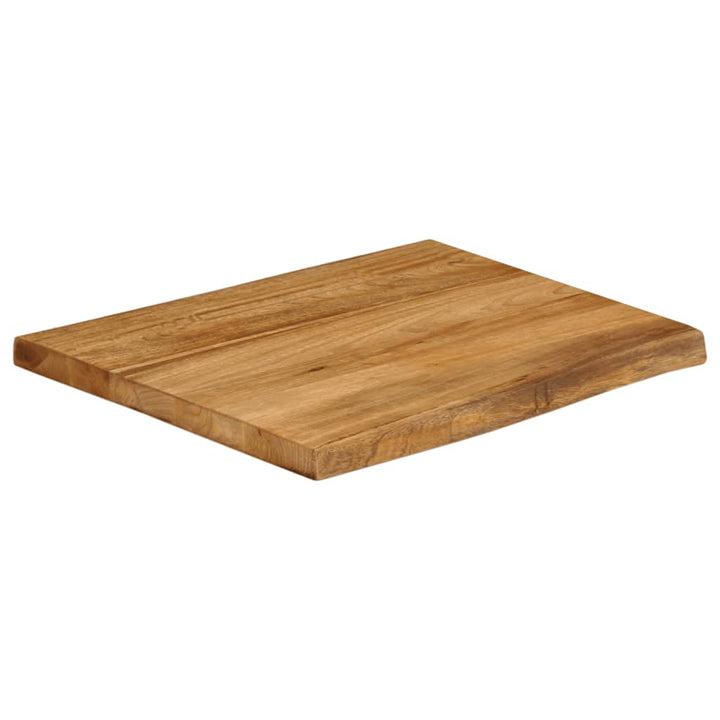 bordplade 40x40x3,8 cm naturlig kant massivt mangotræ