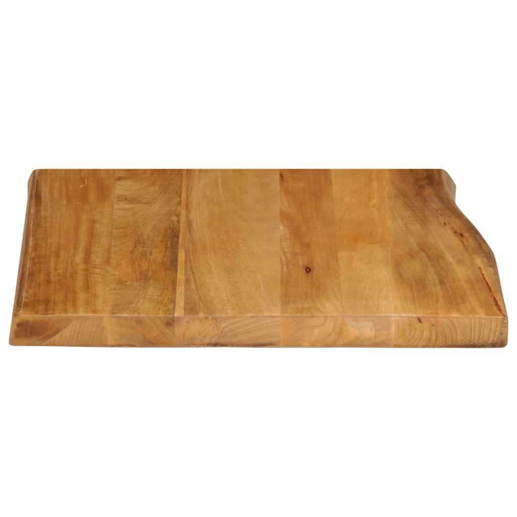 bordplade 40x40x3,8 cm naturlig kant massivt mangotræ