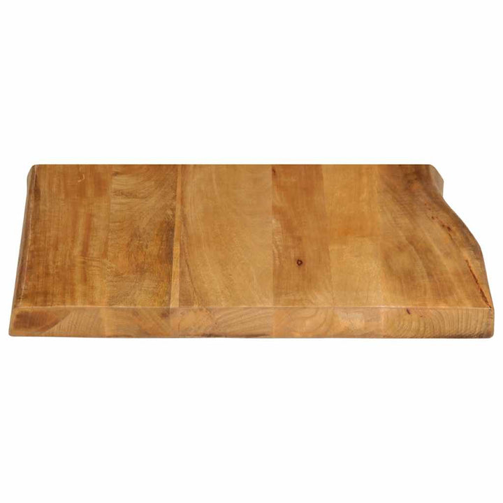 bordplade 40x40x3,8 cm naturlig kant massivt mangotræ