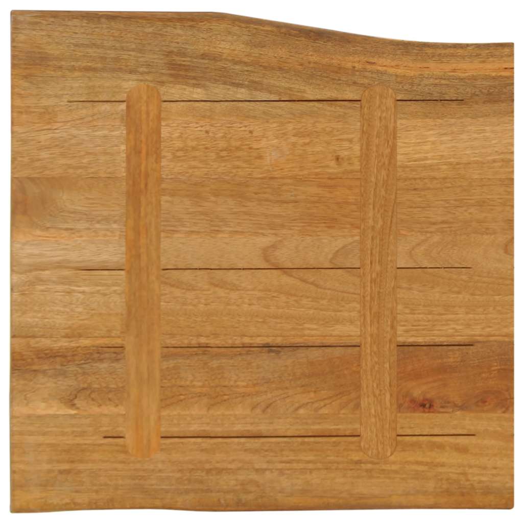 bordplade 40x40x3,8 cm naturlig kant massivt mangotræ
