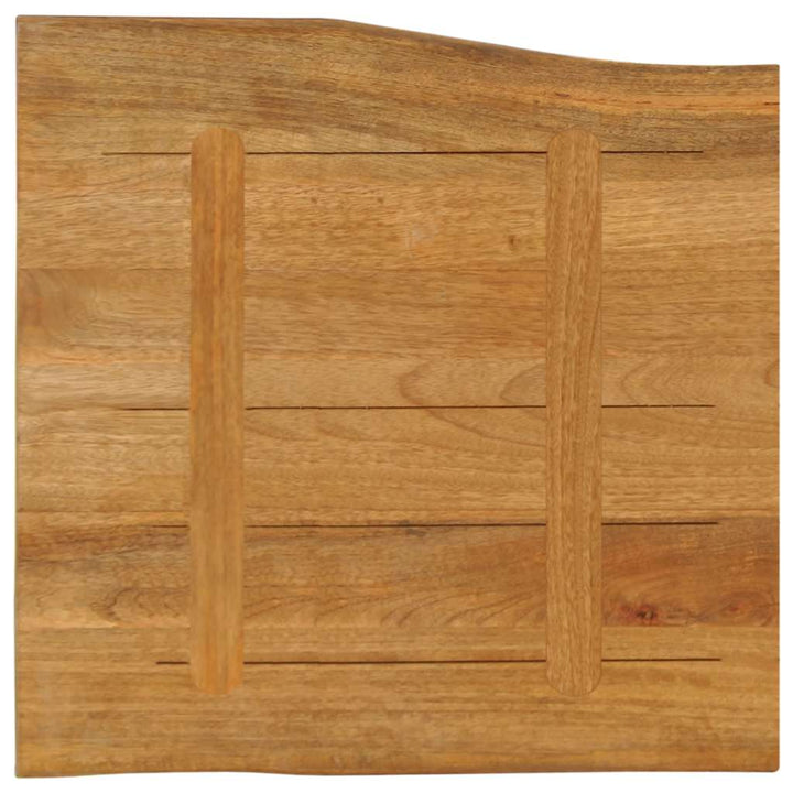 bordplade 40x40x3,8 cm naturlig kant massivt mangotræ
