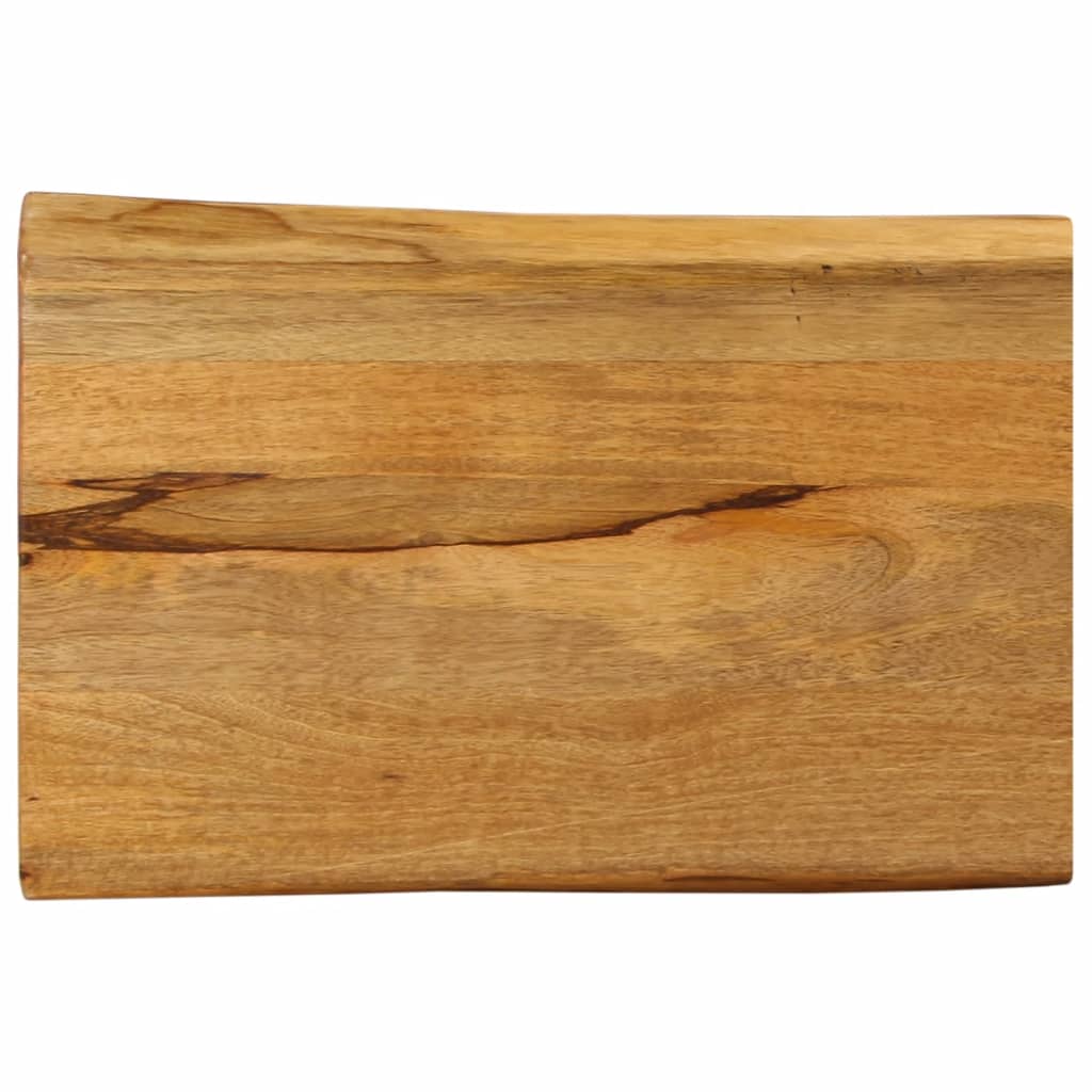 bordplade 60x40x3,8 cm naturlig kant massivt mangotræ