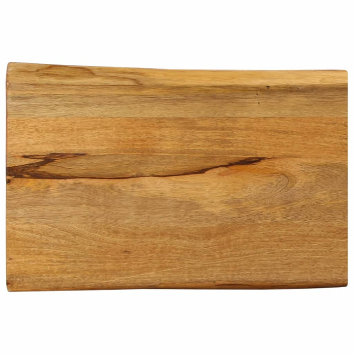 bordplade 60x40x3,8 cm naturlig kant massivt mangotræ