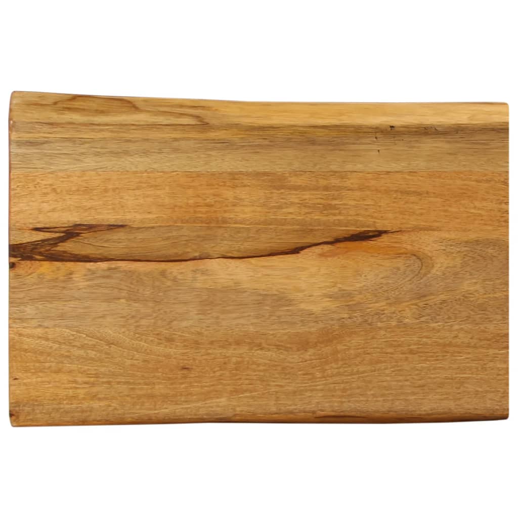 bordplade 70x40x3,8 cm naturlig kant massivt mangotræ