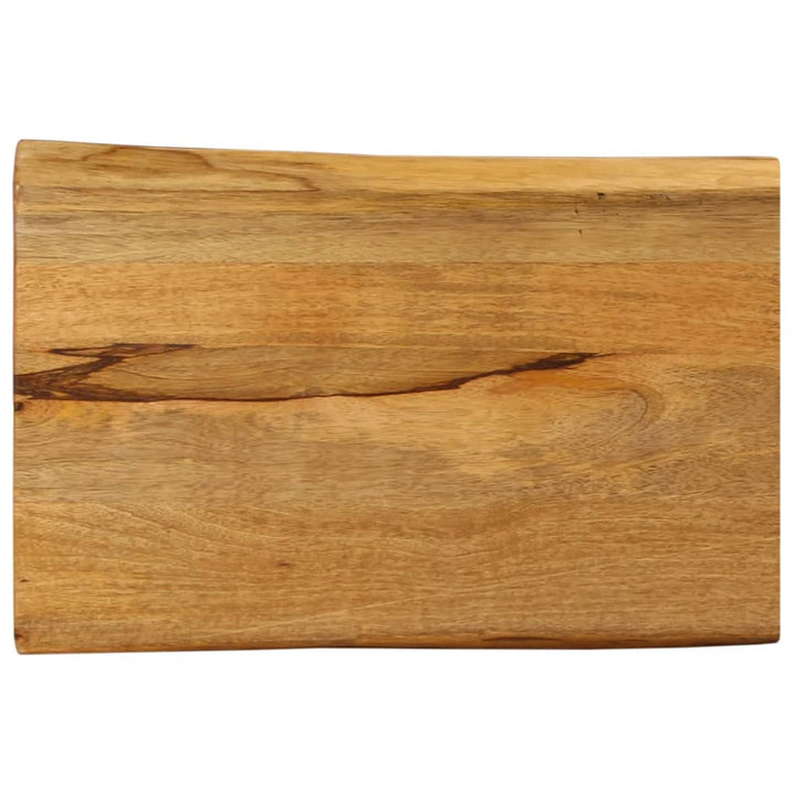 bordplade 70x40x3,8 cm naturlig kant massivt mangotræ