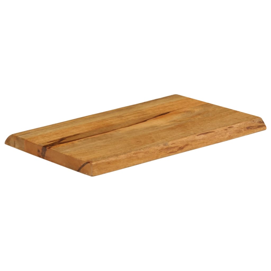 bordplade 70x40x3,8 cm naturlig kant massivt mangotræ
