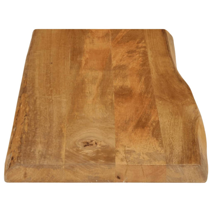 bordplade 80x40x3,8 cm naturlig kant massivt mangotræ