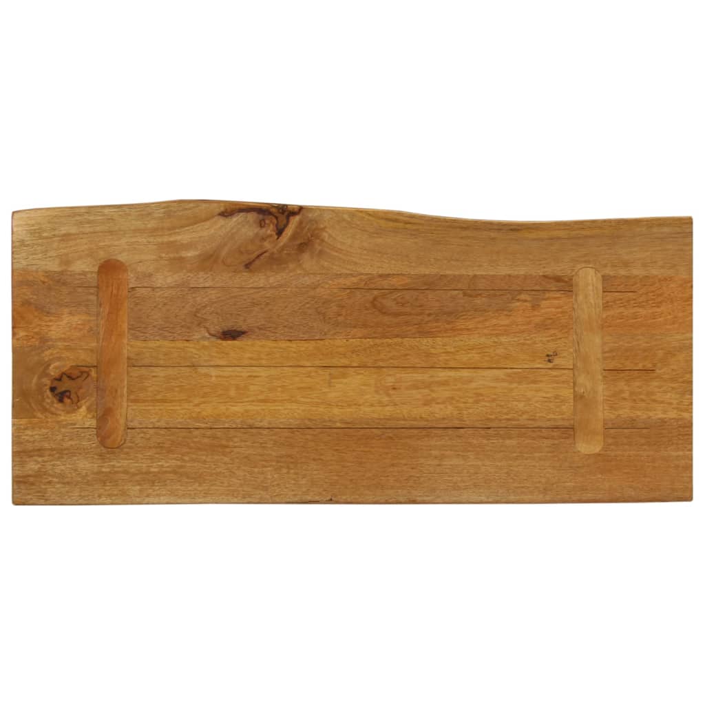 bordplade 80x40x3,8 cm naturlig kant massivt mangotræ